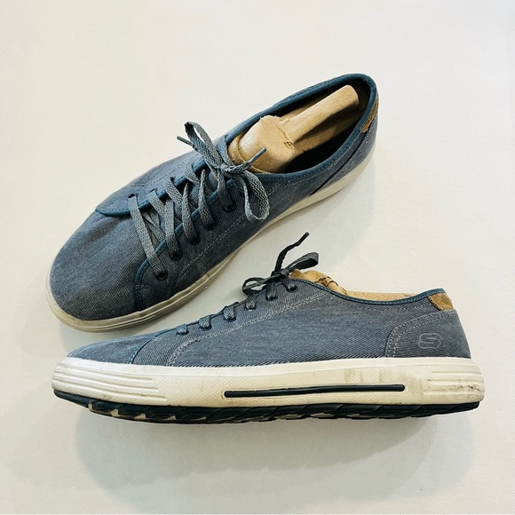 Skechers Other - ❣️MOVING SALE❣️Skechers Men’s Denim Classic Fit Air-Cooled Memory Foam Shoes